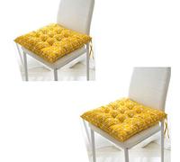 Cushion Chair Seat Pads With Ties Dining Room Garden Kitchen Chair Cushion (2 Pack) (G)