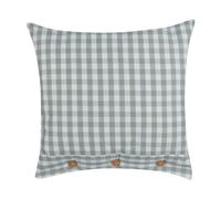 Cushion Chequered Pattern 45 x 45 cm Green and White TALYA