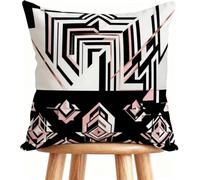 Cushion Cover 60x60 cm Sofa Cushions Modern Decorative Pillows Linen, for Seat Pads Home Decoration Black And White W-55LSR