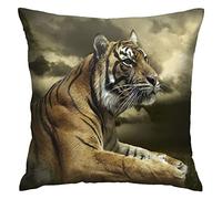 Cushion Cover Bengal Tiger 45X45Cm Pillow Case Funky Cushion Case Luxury Pillow Cover For Garden Housewarming Gift Car Decor