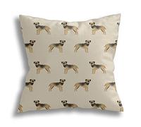 Cushion Cover Case Border Terrier Dog Pillow Case Fashion Decorative Pillowcases Soft Chair Pillowcases, For Garden, Furniture, 45X45Cm