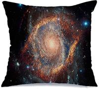 Cushion Cover Case Helix Nebula Universe Star Mystical Large Andromeda Explosion Planetary Over Sun Located Pillow Case Colorful Chair Pillowcases, For Sofa, Office, Home, 45x45cm