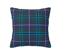 Cushion Cover Clan Douglas Tartan European Classic Linen Pillow Case Pillowcase 45x45cm