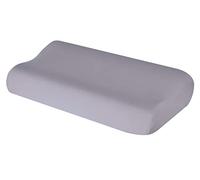 Cushion Cover for Neck Pillow Neck Support Pillow Health Pillow Made of Cotton for Sizes from 35 x 60 to 45 x 75 cm (Light Grey 105)