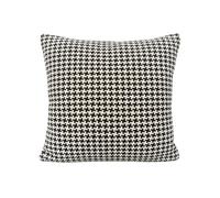 Cushion Cover for Sofa | Geometric Houndstooth Pattern Decorative Throw Pillow Cover | Modern Soft Fabric Cushion Cover for Living Room, Bedroom, Couch & Home Décor (18x18 Inch)