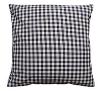 Cushion Cover Gingham Check Navy Blue - 22" Square. Zipped. 100% Cotton - Woven Scatter Cushion Cover