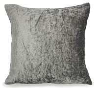 Cushion cover or cushions Crush Velvet fur diamante various designs silver,17"x17" cushion cover,crush velvet silver
