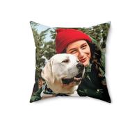 Cushion cover, Photo cushion Personalised Pillow, Double Sided Print, Customised home office cushion, Gift for her him mum nan christmas friend birthday (16x16 in)