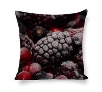 Cushion Cover Pillowcase Cotton Linen Berry Food Superfood-up Durable Cotton Linen Throw Pillow Case Home Decor for Halloween Easter Gifts 45 * 45cm