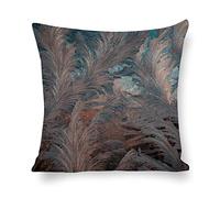 Cushion Cover Pillowcase Cotton Linen Brown Tree Pattern Durable Cotton Linen Throw Pillow Case Home Decor for Halloween Easter Gifts 50 * 50cm