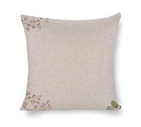 Cushion Cover Pillowcase Cotton Linen Floral Design Flower Picture Frame Durable Cotton Linen Throw Pillow Case Home Decor for Halloween Easter Gifts 50 * 50cm