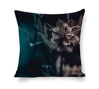 Cushion Cover Pillowcase Cotton Linen Flower Petal Still Life-up Durable Cotton Linen Throw Pillow Case Home Decor for Halloween Easter Gifts 40 * 40cm