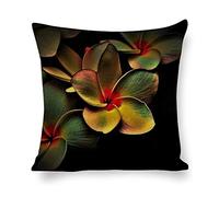 Cushion Cover Pillowcase Cotton Linen Petal Botany Fractal Art-up Durable Cotton Linen Throw Pillow Case Home Decor for Halloween Easter Gifts 50 * 50cm
