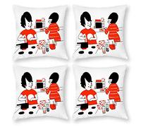 Cushion Cover Pillowcase Cotton Linen Recreation Graphics Job-up Durable Cotton Linen Throw Pillow Case Home Decor for Halloween Easter Gifts 40x40cm