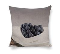 Cushion Cover Pillowcase Cotton Linen Superfood Fruit Plate-up Durable Cotton Linen Throw Pillow Case Home Decor for Halloween Easter Gifts 45 * 45cm