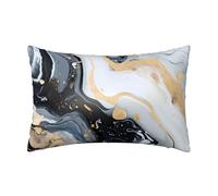 Cushion Cover White Gary Marble Hidden Zipper Throw Pillow Cover Personalised Pillow Case For Bedroom Garden Birthday M