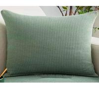 Cushion Covers 45 x 45 50x50 80x80 Set of 2, Super King Size Pillow Cases 60x40 70x50 Extra Large Pillow Cover with Invisible Zipper Decorative Pillowcases for Sofa Couch(Soy Green,50x70cm(Set of 2))
