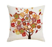 Cushion Covers 45 x 45 Red Brown Decorative Cushions Cover Sofa,linen Cushions Covers,Pillow Cover Square with Invisible Zipper Detachable,for the Couch, Bed and Home Decoration