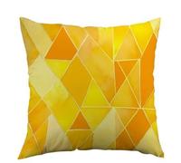 Cushion Covers 45 X 45 Yellow Graphic Square Cushions With Covers,Sofa Pillows Decorative Soft Linen Outdoor Cushion Covers,Pillowcase For Couch,Bedroom With Invisible Zipper,18X18 Inches