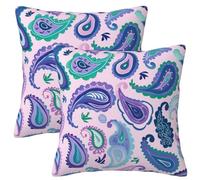 Cushion Covers 45x45 cm Pink Cushions Set of 2, Art Cushion Covers Double Sided Printing, Soft Sofa Cushions Decorative Pillows, Garden Cushion Cover Square Pillowcases, Living Room Home Decor 18x18In