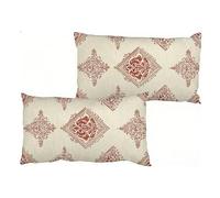 Cushion Covers 50 x 90 cm, Rectangle Cushion Covers Set of 2, Spring Decorative Pillow Case Cover, Velvet Waterproof Outdoor Cushions Beige Nation-2, Throw Pillow for Sofa Living Room Decor S0-706