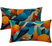 Cushion Covers 50x30 Burnt Orange Cushions set of 2 Soft Velvet Decorative Pillows Animal,Rectangle Sofa Throw Pillow Case 20x12 for Home Outdoor Patio Garden Autumn Living Couch Room Decor,Gifts W1-8