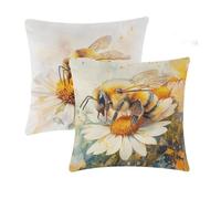 Cushion Covers 55x55cm Yellow Outdoor Cushions Waterproof Animal Velvet Cushions Double-Sided Printing Sofa Cushion Square Decorative for Indoor bed Sofa Chair Car room decor Gifts for woman T-620