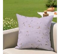 Cushion Covers 60 x 60 cm, Waterproof Linen Outdoor Cushions 24x24 inch, Purple & Simple Double-Sided Print with Invisible Zipper Decorative Pillow Cases for Garden, Patio, Sofa, Set of 1 3Z-54