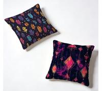 Cushion Covers 60 x 60 Pillow Cases 2 Pack Black Sofa Cushions 24x24 Inch Decorative Pillows Abstract Outdoor Pillowcase Linen, HD Double Sided Printing Bench Home Decoration Spring Summer P-AVQ13V