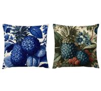 Cushion Covers 60cm x 60cm Fruit Cushions Decorative Pillows Painting velvet Outdoor Cushions Square Pillow Case Cushioncase Cover Set of 2, for Sofa Patio Garden Blench Living Room Farmhouse zj-171