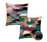 Cushion Covers 60x60 cm Set of 2 Outdoor Cushion Covers Color Waterproof Linen Sofa Cushions Abstract Cushions Square Decorative Pillows With Invisible Zippe for Indoor Sofa Patio Garden Décor qq-851