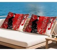 Cushion Covers 60x90 cm Japan Cushions Waterproof Linen Large Furniture Cushions Woman Outdoor Garden Decorative Rectangular Throw Pillow Covers 2025 New,for Sofa Patio Autumn 24x36in set of 2,z-821