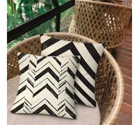 Cushion Covers 65x65, Square Linen Cushions Nordic Simple, Small Pillow Cases 2 Pack, Waterproof Outdoor Patio Garden Cushions Sofa Bed Living Room, Home Decoration Pillow Case, Invisible Zipper D-26