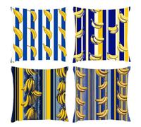 Cushion Covers 70x70cm, Outdoor Cushions Set of 4 Decorative Velvet Square Cushion Covers Christmas Tree Starry Sky Waterproof Cushions With Smooth Invisible Zip Sofa Bed Outdoor Garden Decor s-543