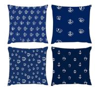 Cushion Covers 70x70cm, Outdoor Cushions Set of 4 Decorative Velvet Square Cushion Covers Cute Cat Waterproof Cushions With Smooth Invisible Zip for Indoor Sofa Bed Outdoor Garden Summer Decor s-423