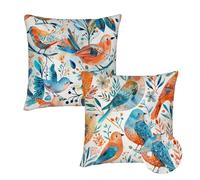 Cushion Covers 75x75 cm Set of 2 Outdoor Cushion Covers Color Waterproof Linen Sofa Cushions Animal Cushions Square Decorative Pillows With Invisible Zippe for Indoor Outdoor Sofa Garden Décor qq-712