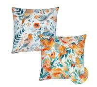 Cushion Covers 75x75 cm Set of 2 Outdoor Cushion Covers Color Waterproof Linen Sofa Cushions Animal Cushions Square Decorative Pillows With Invisible Zippe for Indoor Outdoor Sofa Garden Décor qq-782