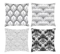 Cushion Covers 80x80cm, Outdoor Cushions Set of 4 Decorative Velvet Square Cushion Covers Simple Fruit Waterproof Cushions With Smooth Invisible Zip Indoor Sofa Bed Outdoor Garden Summer Decor s-393