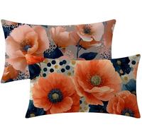 Cushion Covers 90x70 Pink Cushions set of 2 Soft Velvet Decorative Pillows Plant,Rectangle Sofa Throw Pillow Case 36 x 28 Inch for Home Outdoor Patio Garden Autumn Living Couch Room Decor,Gifts W1-78