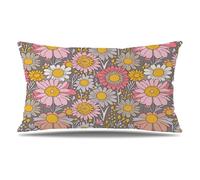 Cushion Covers Brown 50cm x 60cm Rectangle Cushions Pink Throw Pillow Covers Velvet Sofa Cushions with Invisible Zipper Large Decorative Pillows for Bed Living Room Farmhouse Garden Fall Decor Q9-89