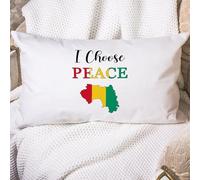 Cushion Covers Guinea Flag I Choose Peace Country Flags Cushion Case Decorations Pillow Cover Soft Pillowcases For Sofa Living Room Bedroom 40X60CM
