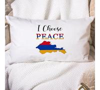 Cushion Covers I Choose Peace Armenia Flag National Day National Pride Cushion Case Decorations Throw Pillow Case Cozy Pillowcases For Livingroom Bedroom Living Room 40X60CM