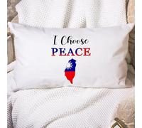 Cushion Covers I Choose Peace Flag National Pride Cushion Case Soft Pillow Cover Decorations Pillowcases For Sofa Living Room Bedroom 40X60CM