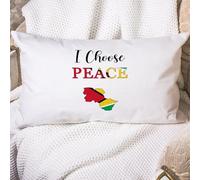Cushion Covers I Choose Peace Guyana Flag National Flags Memorial National Day Pillowcases Decorations Cushion Case Soft Throw Pillow Case For Livingroom Bedroom Living Room 40X60CM
