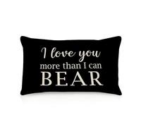 Cushion Covers I Love You More Than I Can Bear Inspirational Throw Pillow Covers Decorations Pillow Protectors Soft Cushion Case For Bedroom Couch Livingroom 40x60cm