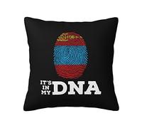 Cushion Covers Mongolian People'S Republic It'S In My Dna Pillow Cover Decorations Cushion Case Double Sided Printing Pillowcases For Living Room Bedroom Office 45X45CM