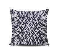 Cushion Covers Navy Blue White Greek Key Custom Cushion Case Decorations Pillow Cover Soft Pillowcases For Office Living Room Sofa 45X45CM
