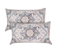Cushion Covers,Short plush pillowcase,Set of 2 Bohemian Style Cushion Covers 50x30 cm Decorative Square Throw Pillow Covers Sofa Car Pillowcase for Sofa Couch Bedroom Outdoor Home Office Car Decor