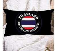 Cushion Covers Thailand Flag The Greatest Place On Earth Holiday Flags Cushion Case Decorations Throw Pillow Case Soft Pillowcases For Livingroom Bedroom Living Room 40X60CM