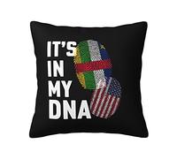 Cushion Covers The Central African Republic It'S In My Dna Throw Pillow Case Soft Cushion Case Cozy Pillowcases For Living Room Bedroom Sofa 45X45CM